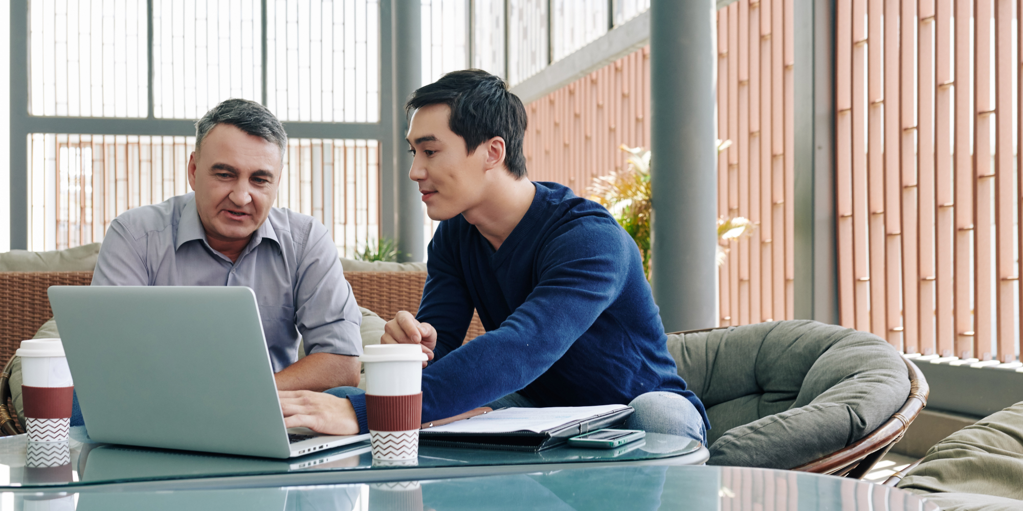 Dark business meeting