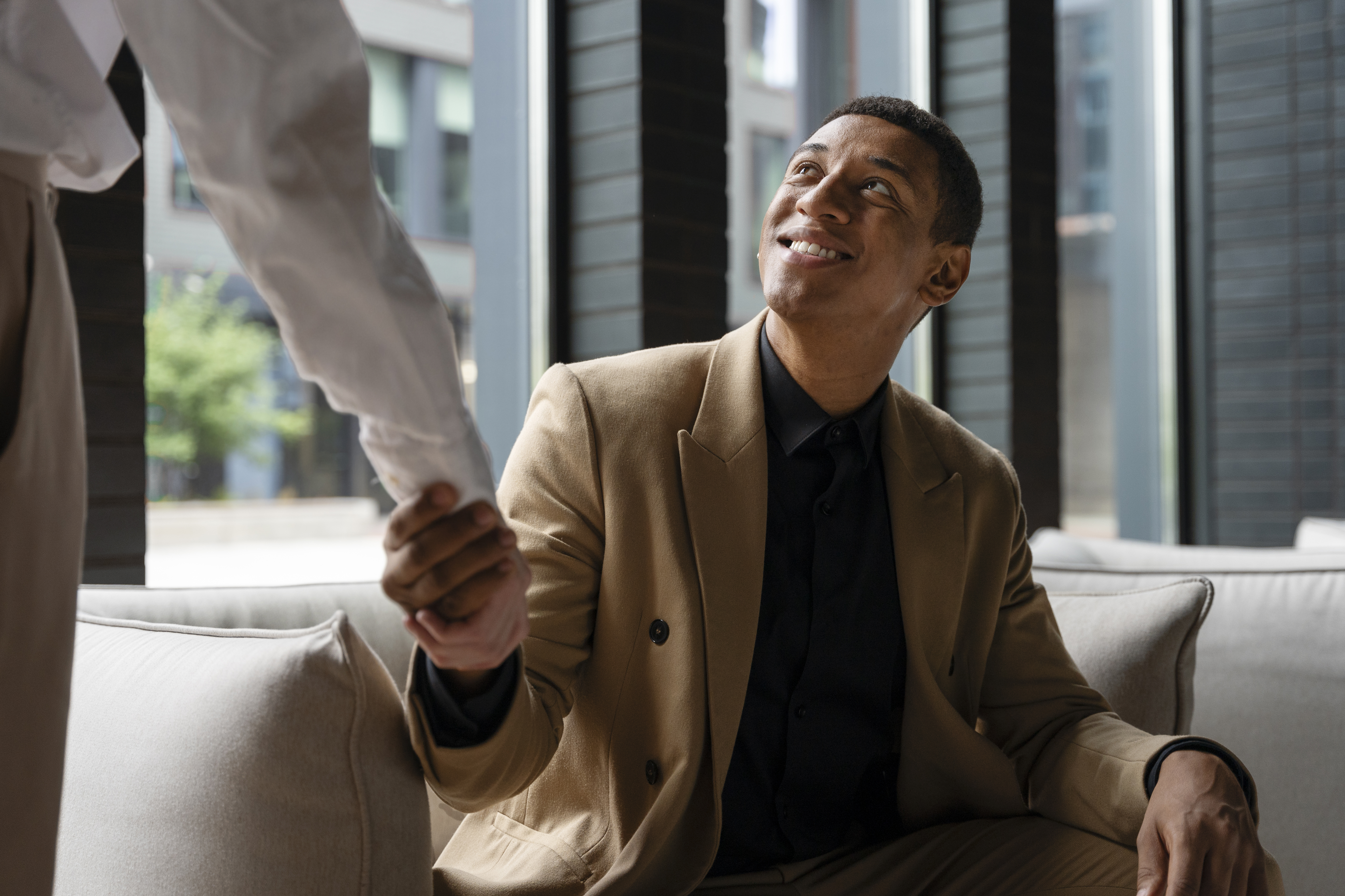 Dark corporate office